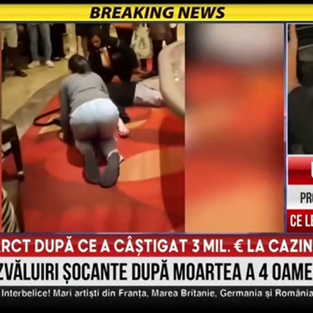 Situație șocantă într-un cazinou. Un individ suferă un atac de cord imediat după ce câștigă suma de 3 milioane de euro.